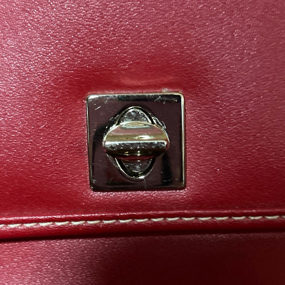 Liz Claiborne Red Leather Crossbody Bag Women's - Picture 4 of 8